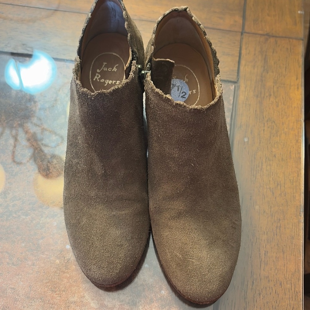 Jack Rogers Olive Booties Size 7.5